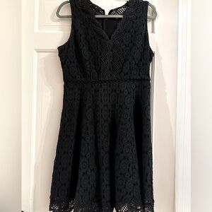 LOFT 8P little black lace dress